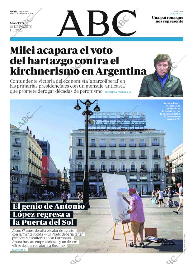 ABC MADRID 15-08-2023 página 1