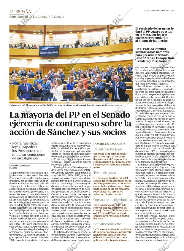 ABC MADRID 15-08-2023 página 12