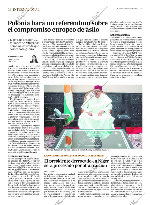 ABC MADRID 15-08-2023 página 22