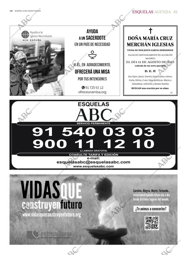 ABC MADRID 15-08-2023 página 45