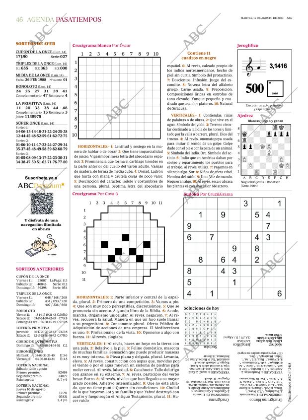 ABC MADRID 15-08-2023 página 46