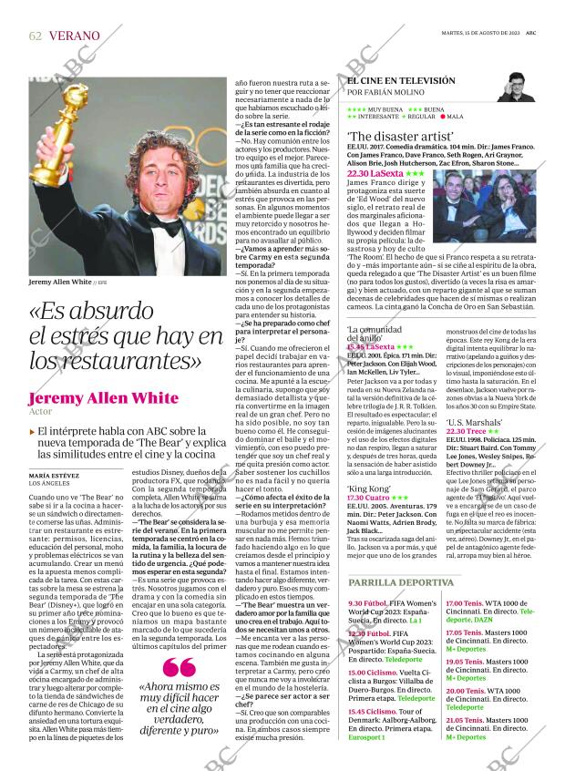 ABC MADRID 15-08-2023 página 62