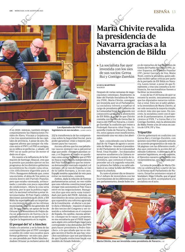 ABC MADRID 16-08-2023 página 13