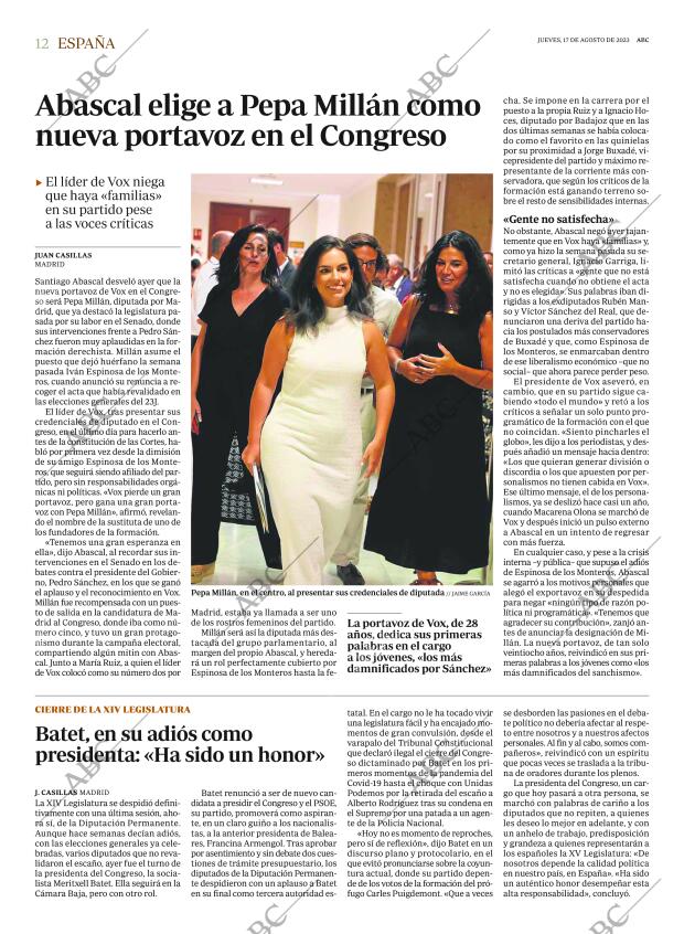 ABC MADRID 17-08-2023 página 12