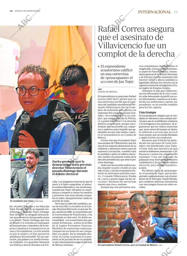 ABC MADRID 17-08-2023 página 19