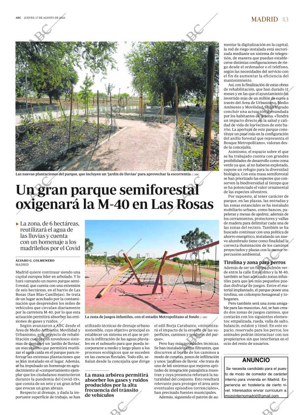 ABC MADRID 17-08-2023 página 43