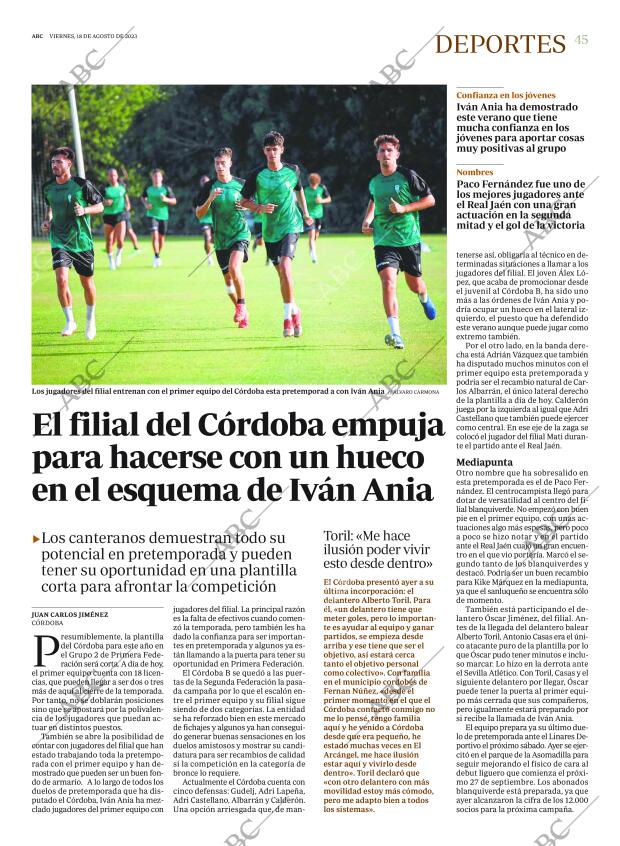 ABC CORDOBA 18-08-2023 página 45