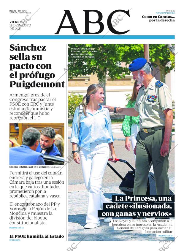ABC MADRID 18-08-2023 página 1