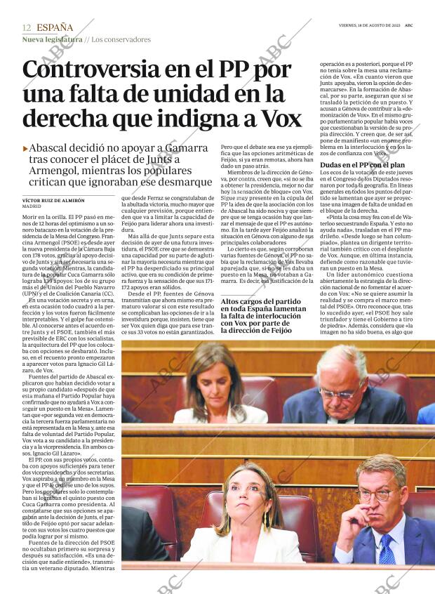 ABC MADRID 18-08-2023 página 12