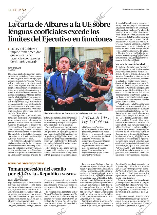 ABC MADRID 18-08-2023 página 14