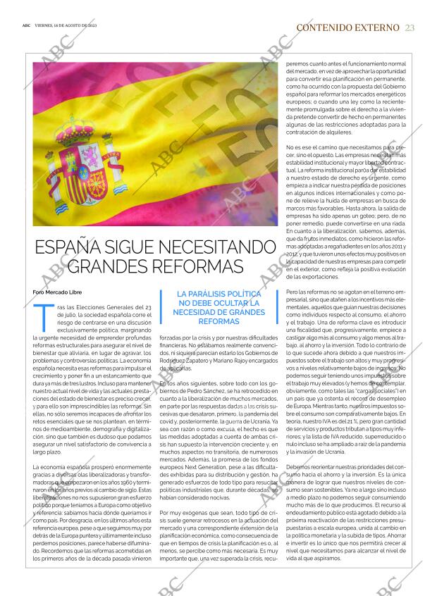 ABC MADRID 18-08-2023 página 23