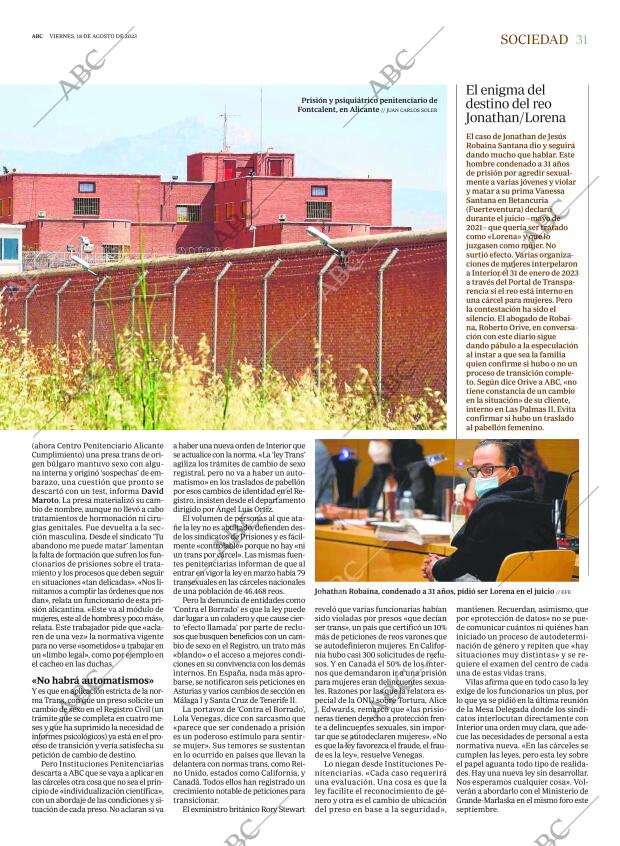 ABC MADRID 18-08-2023 página 31