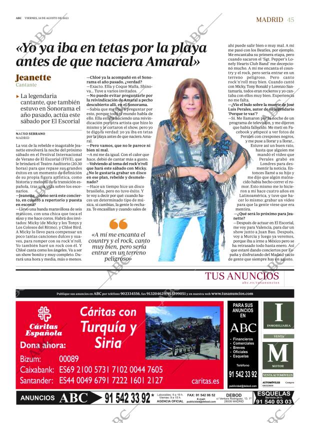 ABC MADRID 18-08-2023 página 45