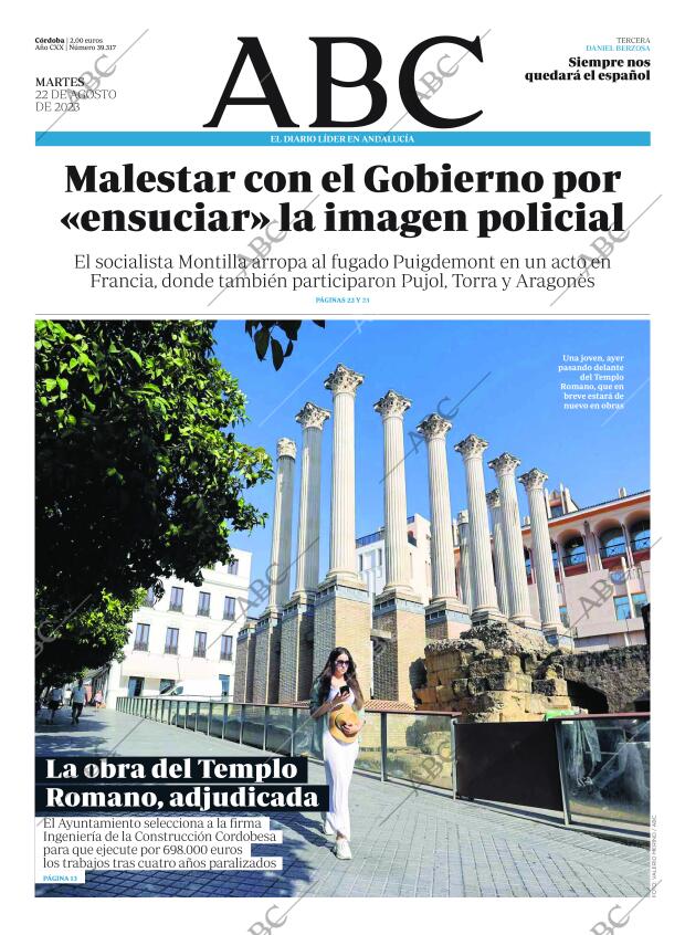 ABC CORDOBA 22-08-2023 página 1