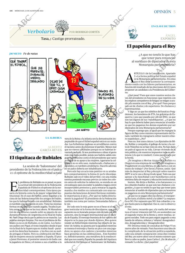 ABC MADRID 23-08-2023 página 5