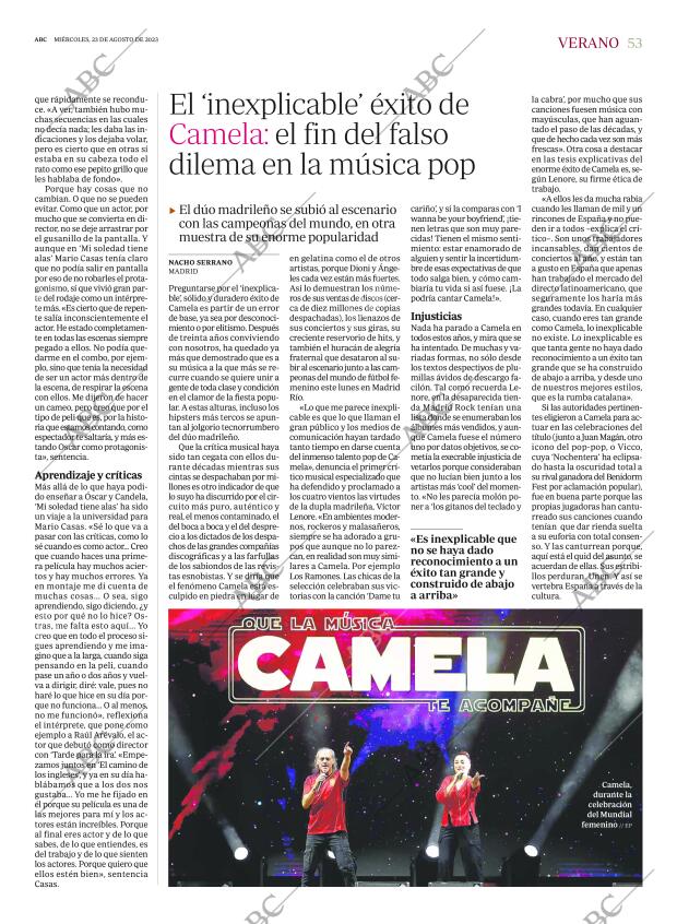 ABC MADRID 23-08-2023 página 53