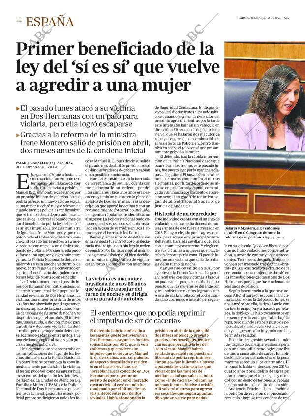 ABC MADRID 26-08-2023 página 12
