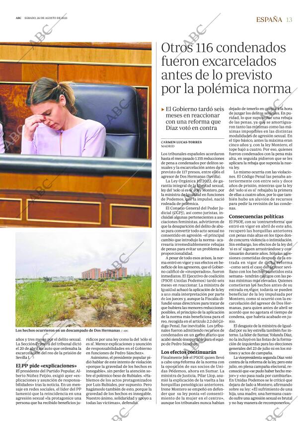 ABC MADRID 26-08-2023 página 13
