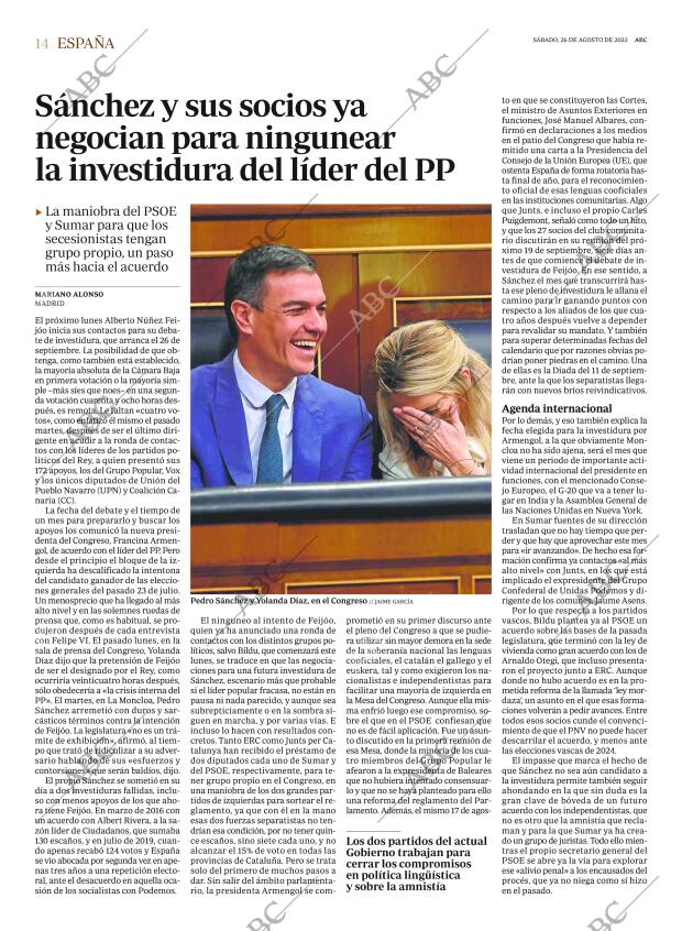 ABC MADRID 26-08-2023 página 14