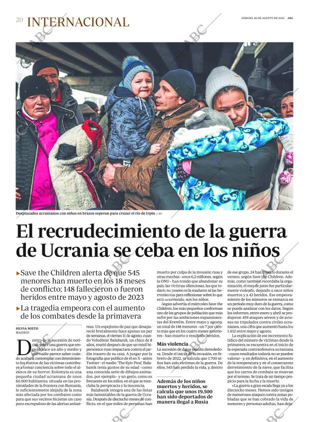 ABC MADRID 26-08-2023 página 20