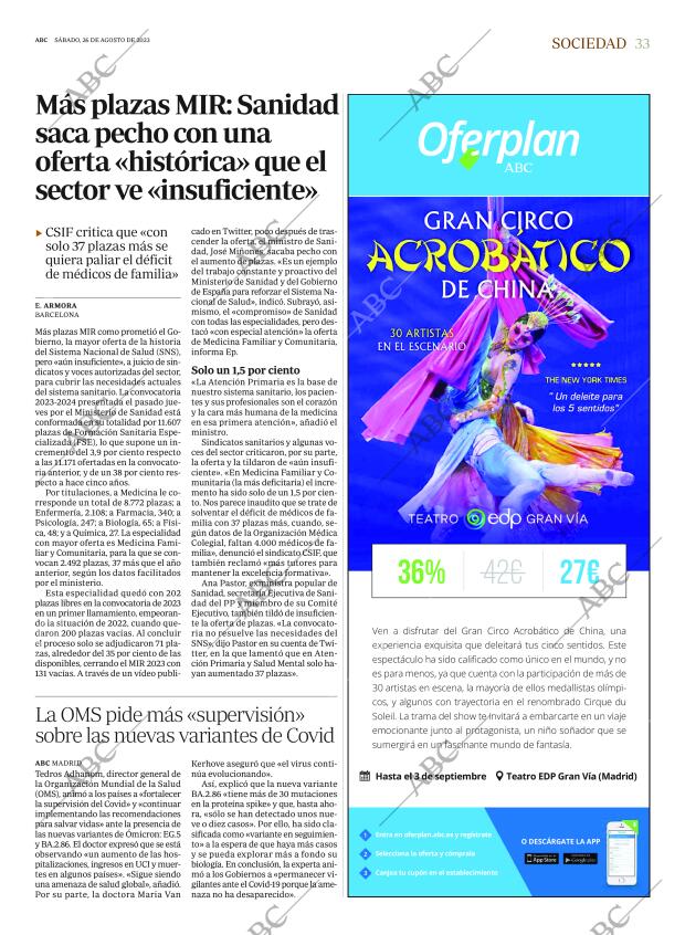 ABC MADRID 26-08-2023 página 33