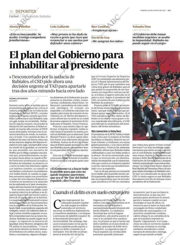 ABC MADRID 26-08-2023 página 36