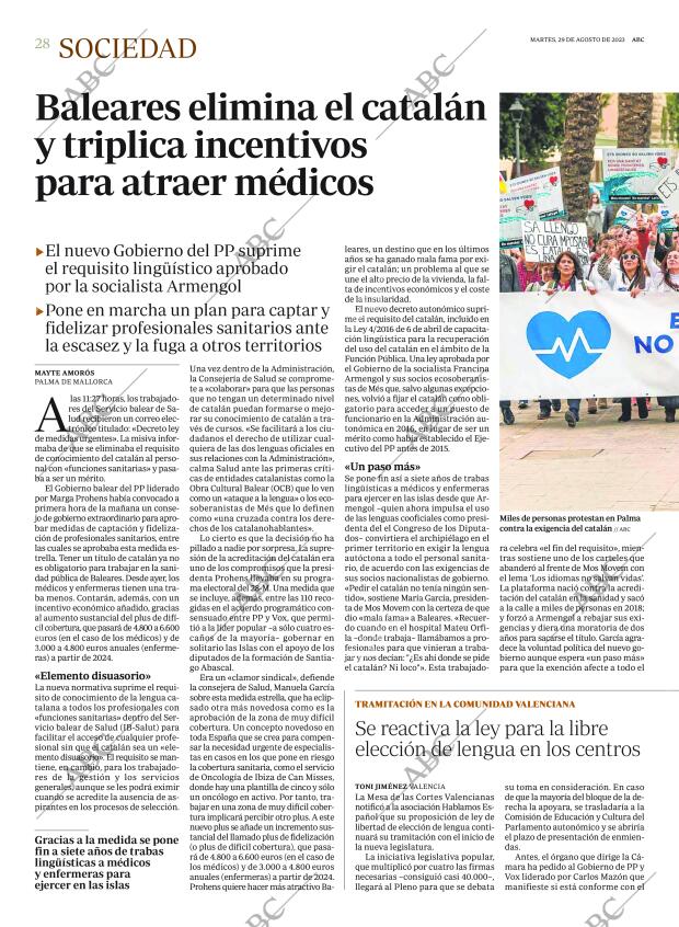 ABC MADRID 29-08-2023 página 28
