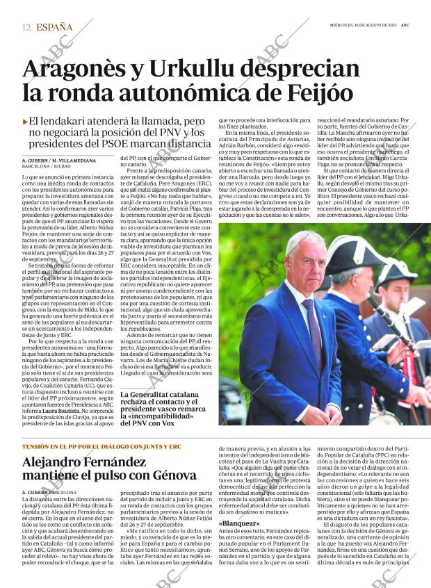 ABC MADRID 30-08-2023 página 12