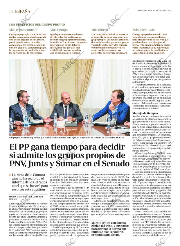 ABC MADRID 30-08-2023 página 14