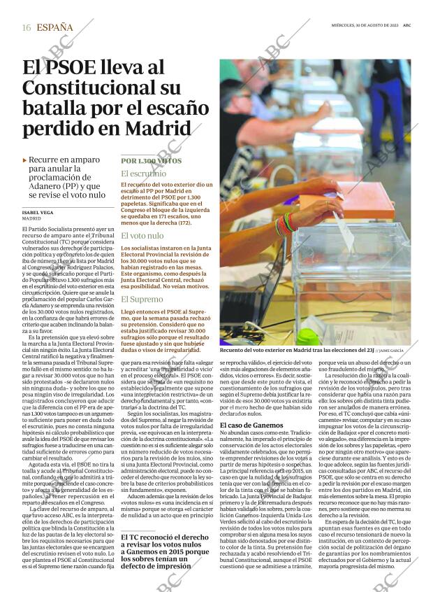 ABC MADRID 30-08-2023 página 16