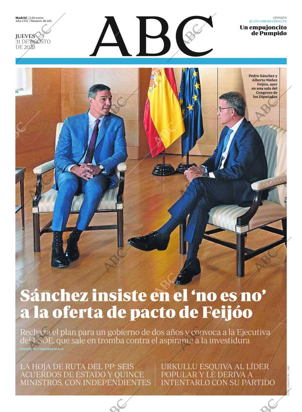 ABC MADRID 31-08-2023 página 1