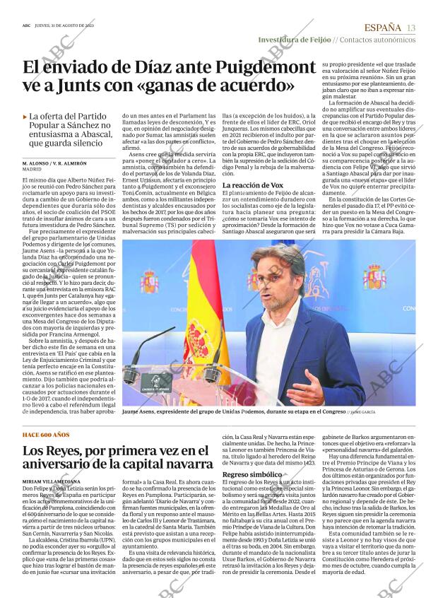 ABC MADRID 31-08-2023 página 13