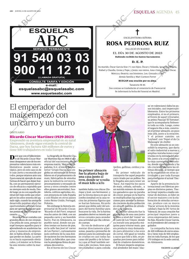 ABC MADRID 31-08-2023 página 45