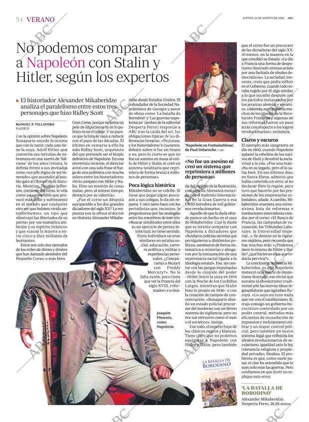 ABC MADRID 31-08-2023 página 54