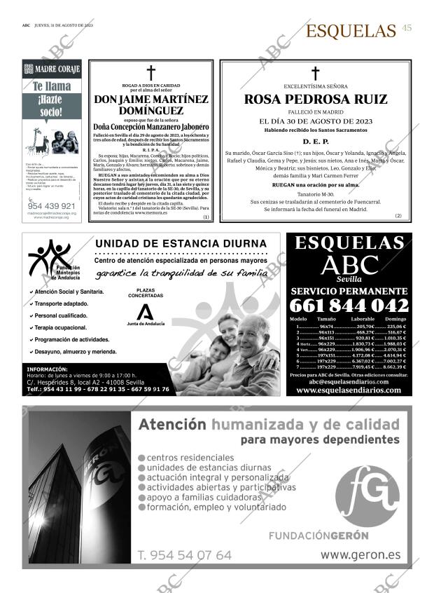 ABC SEVILLA 31-08-2023 página 45