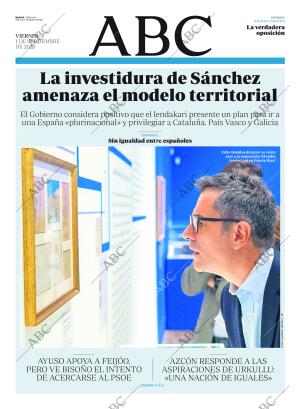 ABC MADRID 01-09-2023 página 1