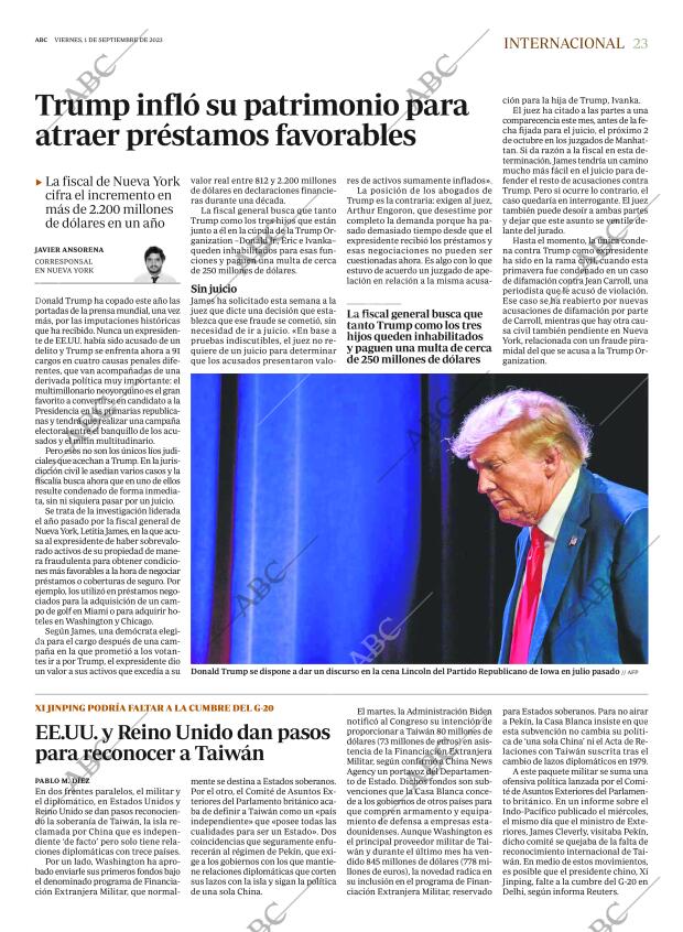 ABC MADRID 01-09-2023 página 23