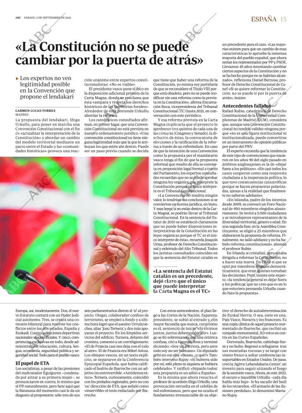 ABC MADRID 02-09-2023 página 15
