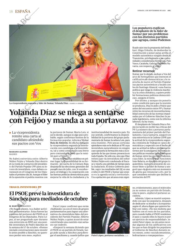 ABC MADRID 02-09-2023 página 18