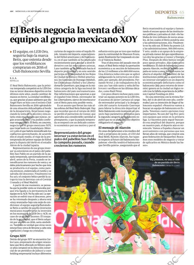 ABC SEVILLA 06-09-2023 página 65