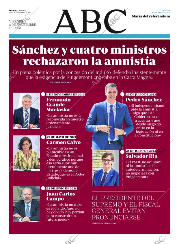 ABC MADRID 08-09-2023 página 1