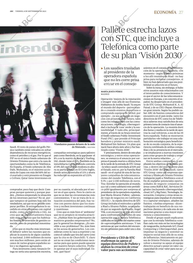 ABC MADRID 08-09-2023 página 27