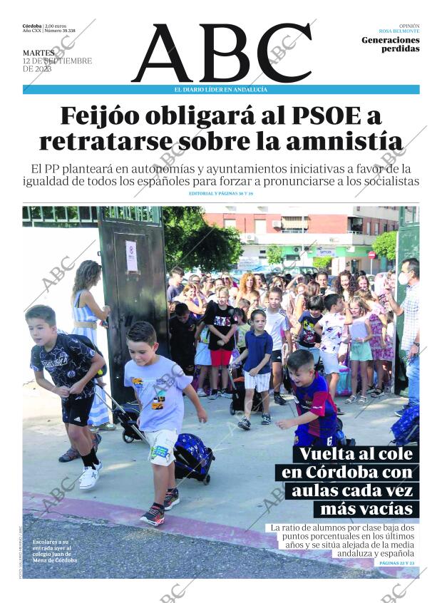 ABC CORDOBA 12-09-2023 página 1