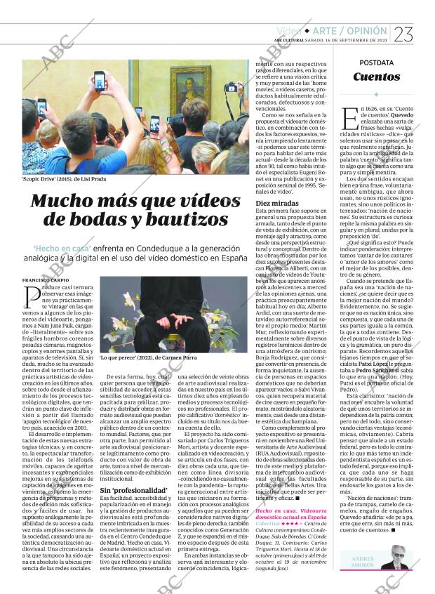 CULTURAL MADRID 16-09-2023 página 23