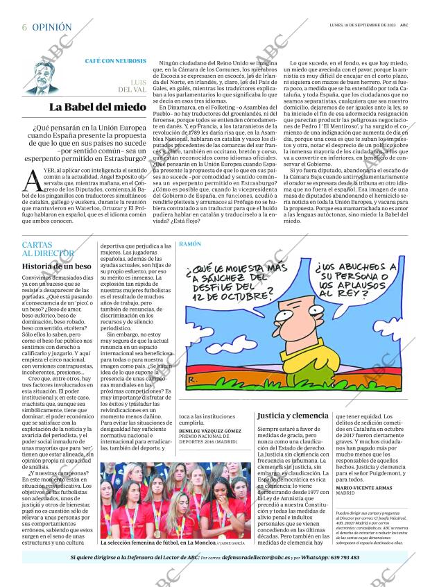 ABC MADRID 18-09-2023 página 6
