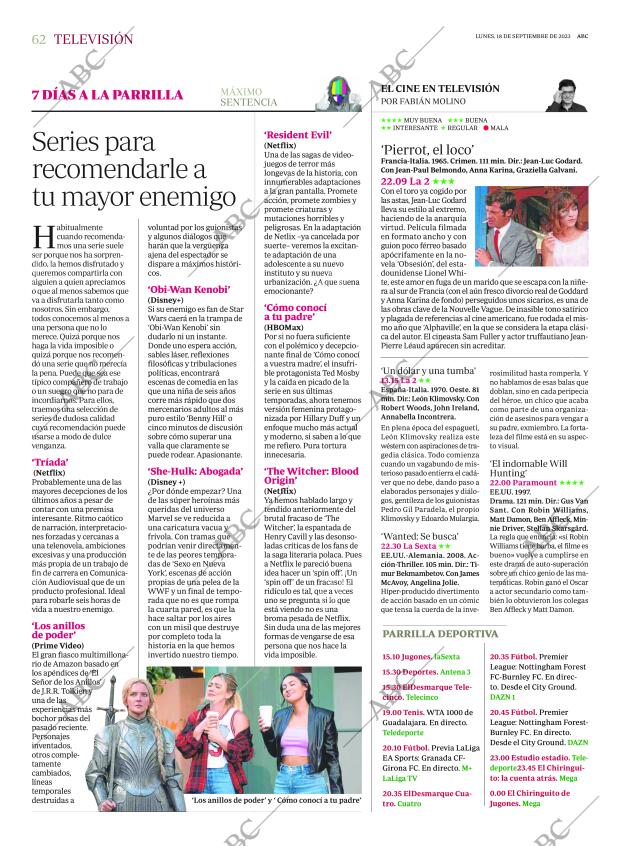 ABC MADRID 18-09-2023 página 62