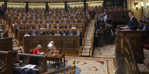 Discurso de Alberto Núñez Feijóo en su primera sesión de investidura en el...