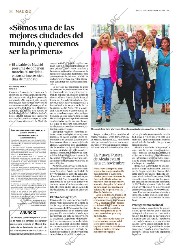 ABC MADRID 26-09-2023 página 50