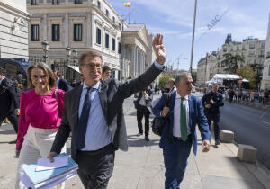 Segunda jornada de investidura de Alberto Núñez Feijóo en el Congreso de los...