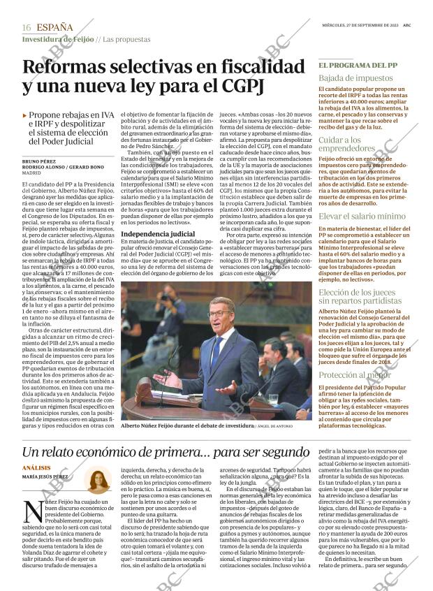 ABC MADRID 27-09-2023 página 16